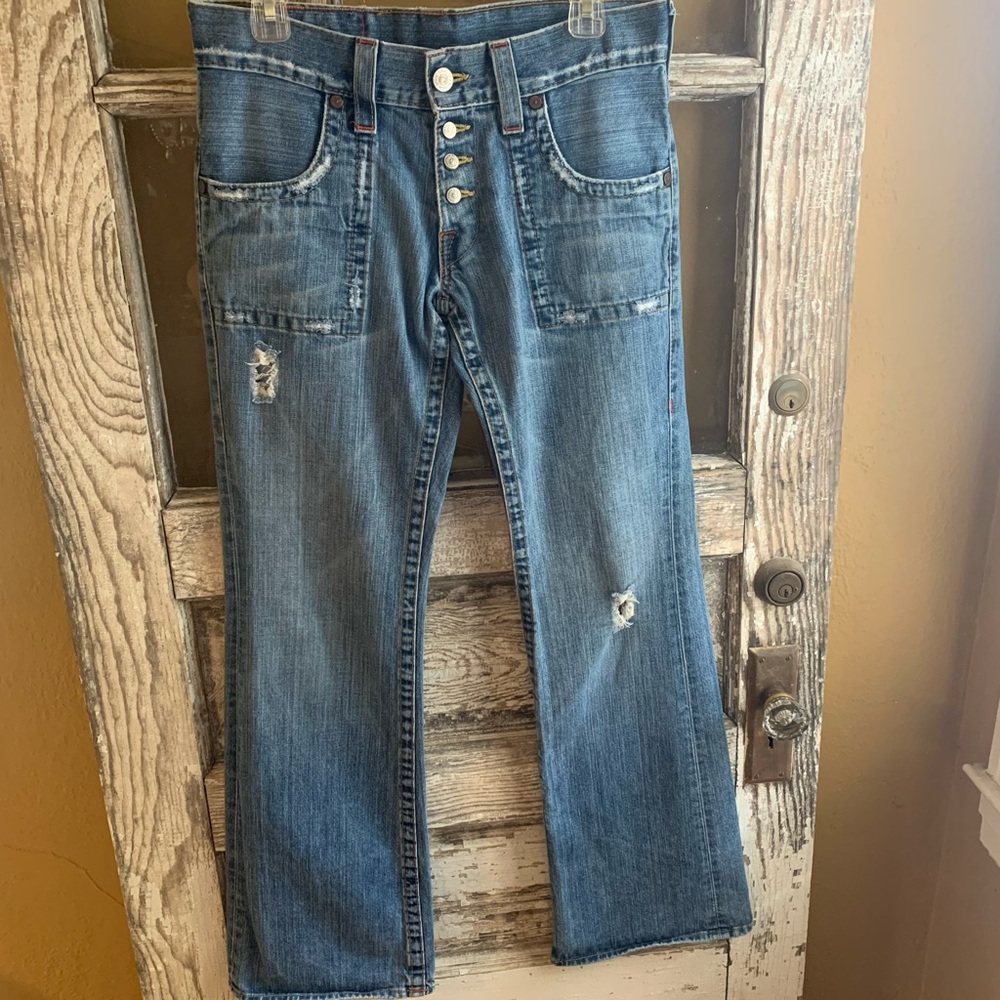 True Religion Slightly Distressed Jeans